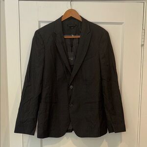 NWT John Varvatos Charcoal Blazer wTuxedo detail and Classic Silhouette - 42